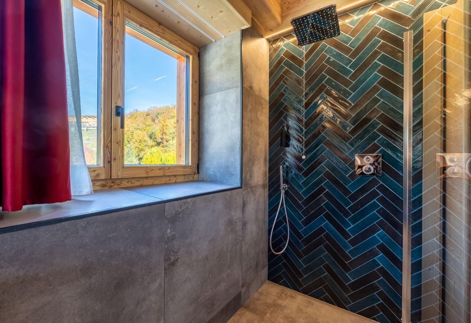 Apart Junior Suite «Blue», gli interni in legno — Bazzario · Lago di Lavarone