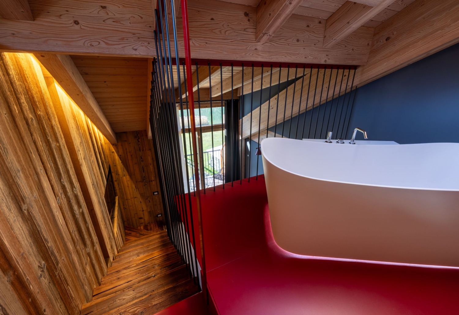 Loft Chalet Apart Suite, il bagno — Bazzario · Lago di Lavarone