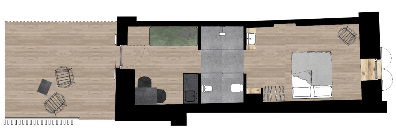 Planimetria · Apart Junior Suite «El Fenil»