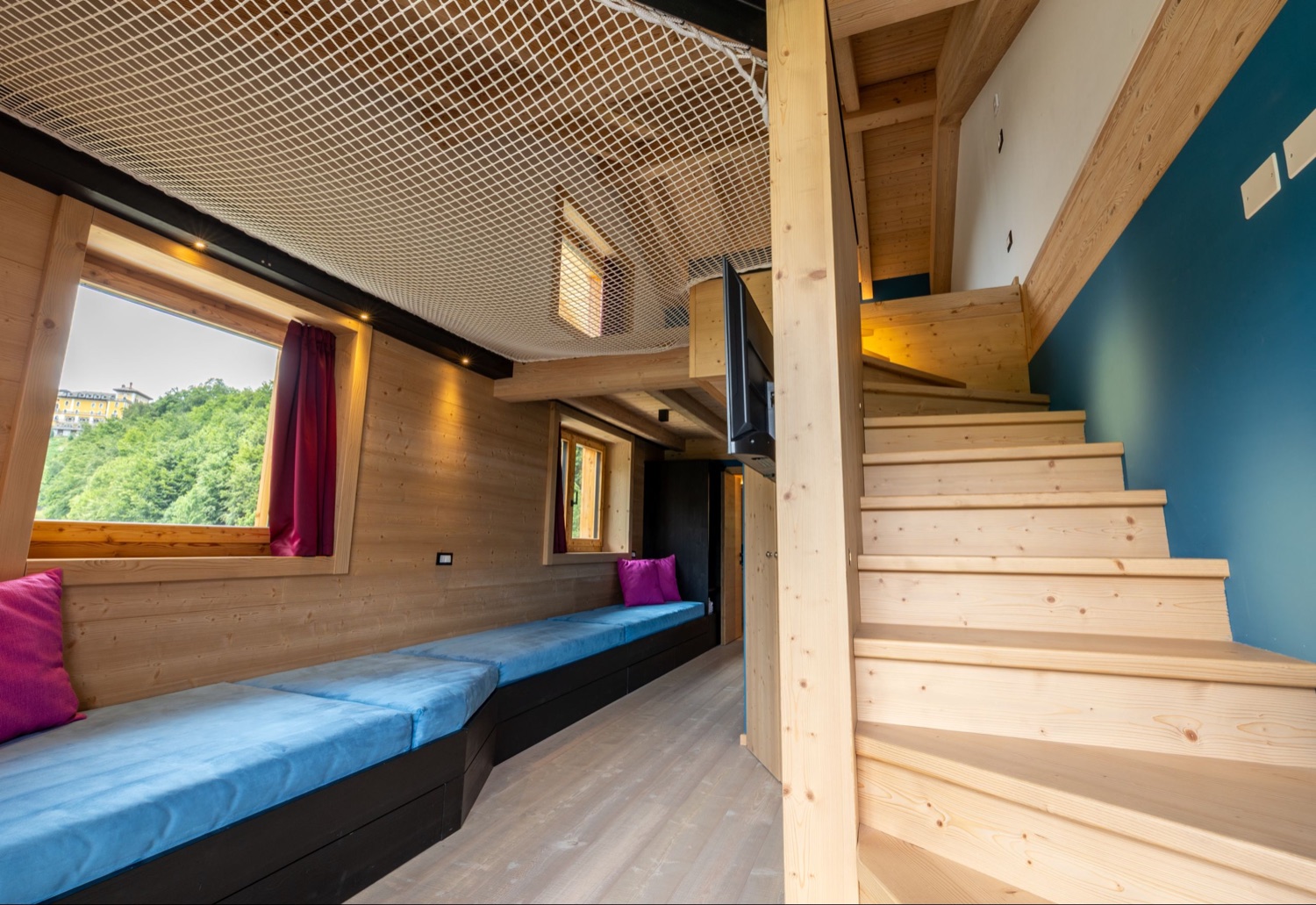 Appartamento Family Loft, la zona notte — Bazzario · Lago di Lavarone