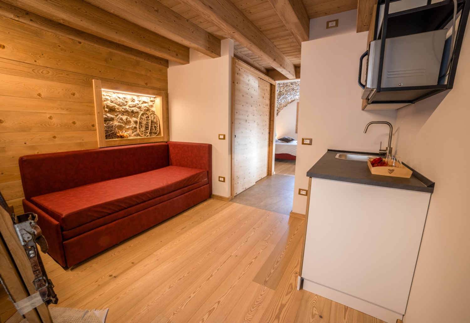 Apart Junior Suite «El Volt», la zona notte — Bazzario · Lago di Lavarone