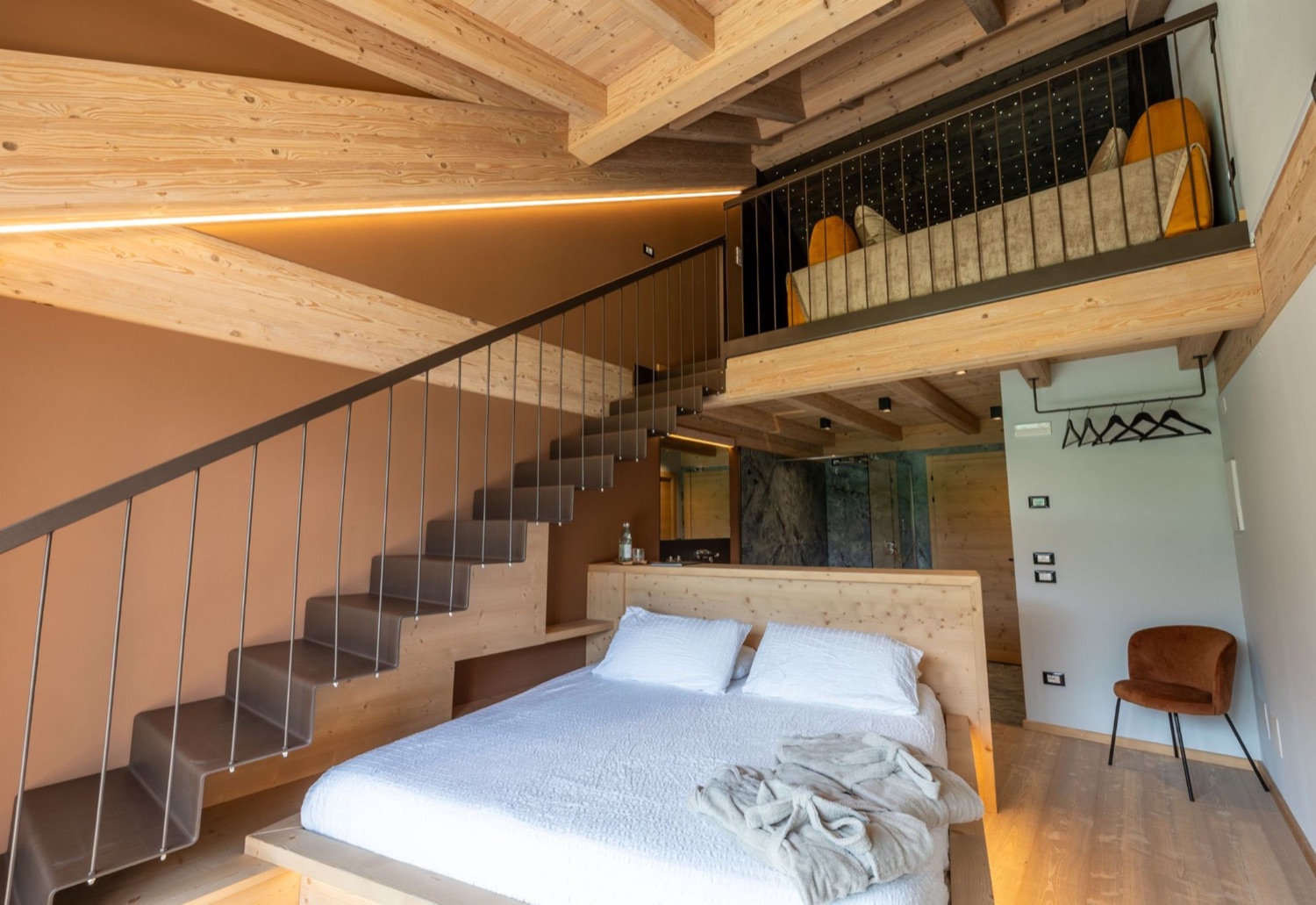 Wellness Loft Suite, dettaglio di design — Bazzario · Lago di Lavarone