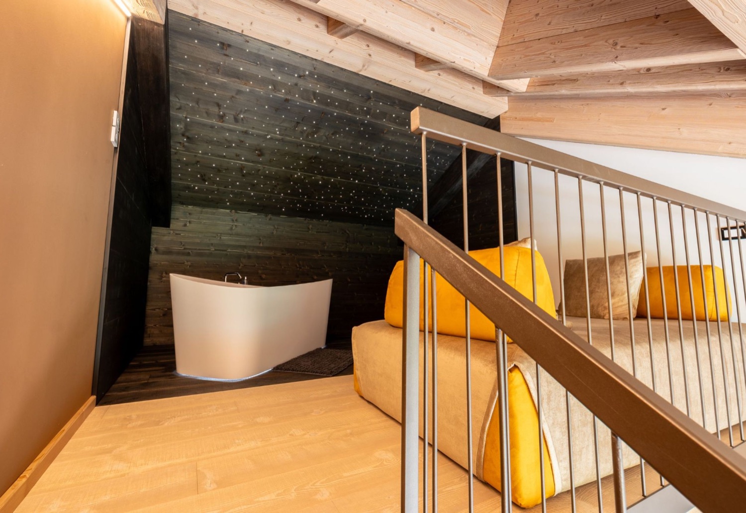 Wellness Loft Suite, vista lago dalla camera — Bazzario · Lago di Lavarone