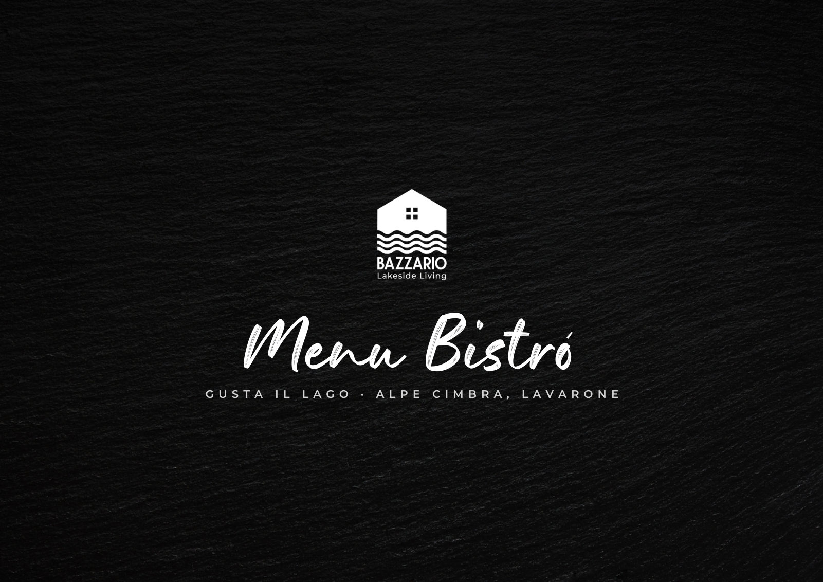 Menu Bistrò Bazzario · copertina
